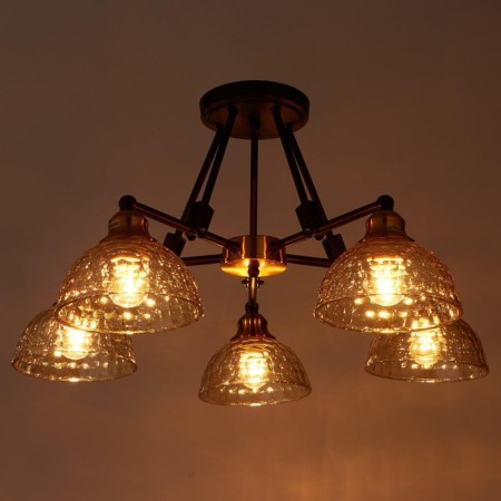Chandelier 662485/5 E27 40W Black-Bronza 64x64x34 cm Bayerlux-2