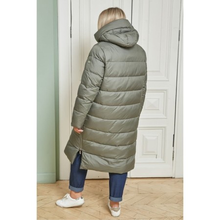 Female coat, size 56, green color-4