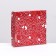 Gift box with a window, red "Holiday" 11.5 x 11.5 x 3 cm
