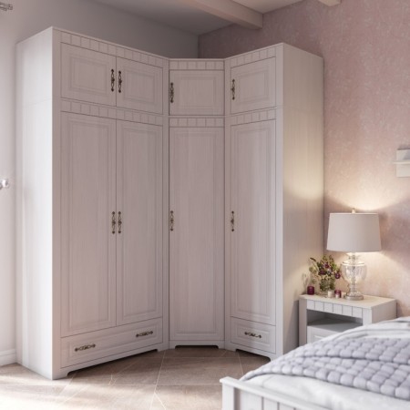 Antresol Corner Provence, 910x910x480, Bodega Belaya/Patina premium-2