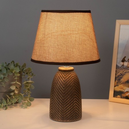 Table lamp "Diana" E14 40W Black with a golden patina 22x22x35 cm Risalux-1