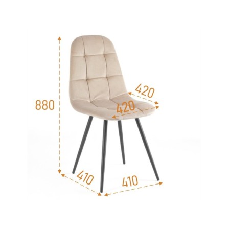 Chair "Lucas 114", cappuccino-1