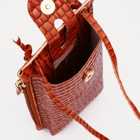 Baby bag on magnet, long belt, orange color-2