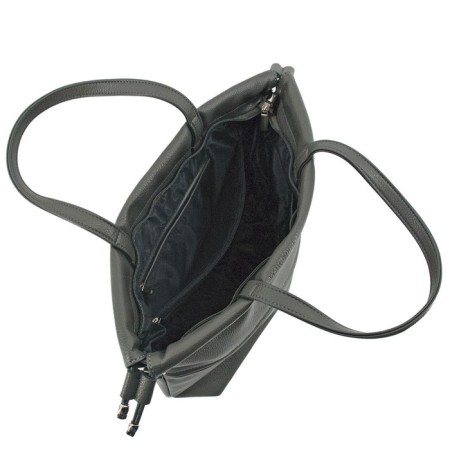 Women's bag B2798-05110, gray, artificial leather, 32x12x33 cm-1