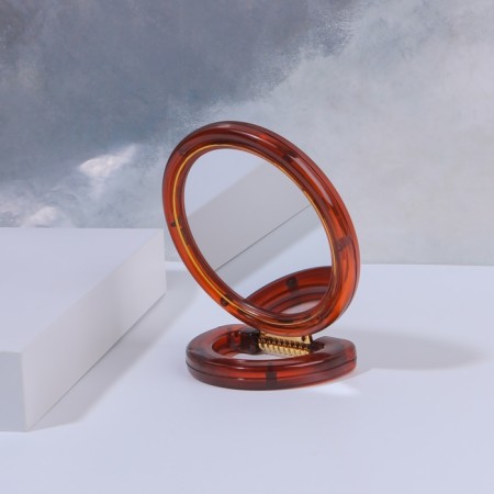 The desktop mirror is a suspended “circle”, bilateral, with an increase, d mirror surface 9 cm, the color “amber” color-2