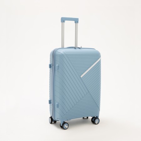 Middle suitcase 24 ", lightning department, code castle, 4 wheels, blue color-1