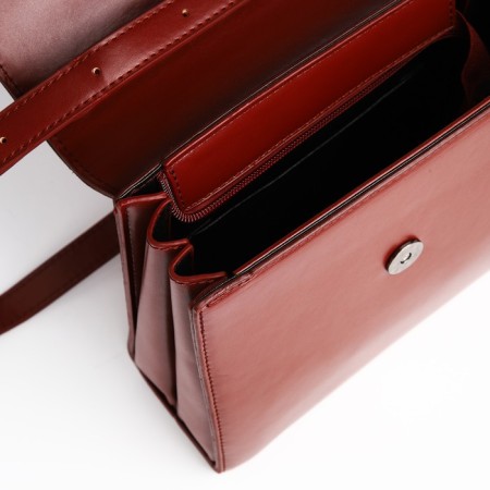 Magnet bag bag, dark brown color-5
