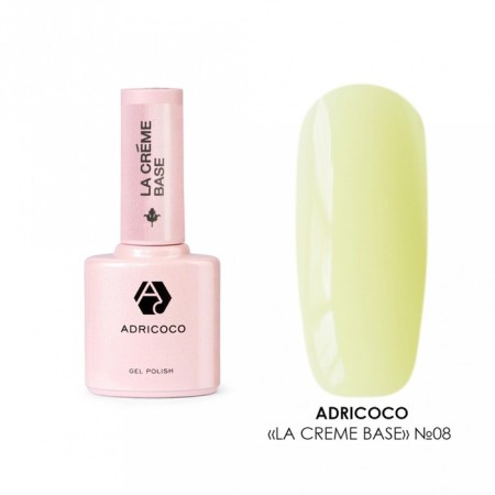 The camouflage base Adricoco La Creme Base, No. 08 Yellow veil, 10 ml