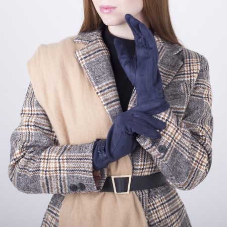 Gloves are female, dimensionless, without insulation, blue color-4