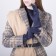 Gloves are female, dimensionless, without insulation, blue color