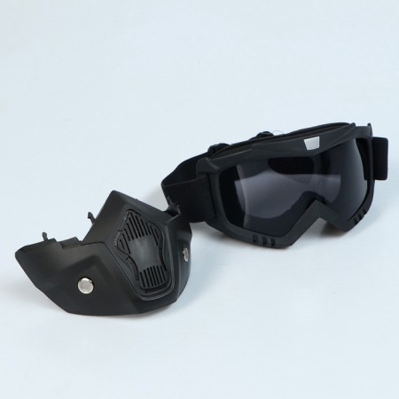 Mask glasses for motor vehicles, collapsible, glass with darling, black-2