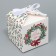 Folding box "Happy New Year", wreath, 12 x 12 x 12 cm, new year