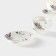 Service Porcelain Tea Daulay "Lavender", 4 items: 2 cups 220 ml, 2 saucers d = 14.2 cm, white color