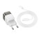 Network charger Hoco C125A, Type-C, 20 W, transparent, Type-C-Lightning, Black