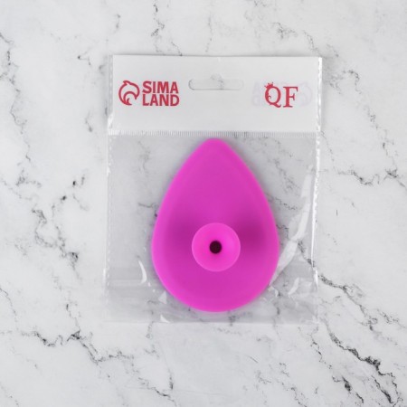 Washing brush "drop" on a suction cup, 9 × 7 cm, color mix-8