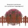 Decorative fence, 25 × 170 cm, 5 sections, plastic, terracotta, "wonderful garden"
