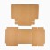 Gift New Year's Folding Gift Happy New Year, embossing, 20 x 20 x 8 cm, New Year