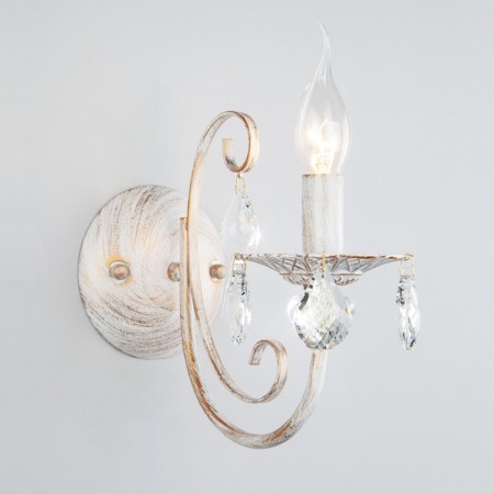 Sconces ALDA 1x60W E14 white, gold