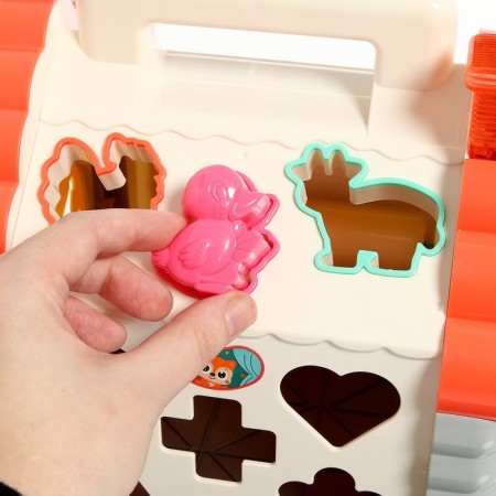 Toy developing logical "house with a pen", light and sound effects, scores, piano, sorter-10