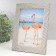 Photo frame plastic 13x18 cm "Silver lines on gray" 21.5x16.5 cm