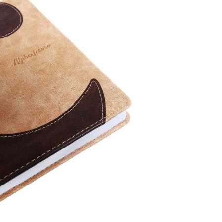 Diary of Leduced A5, 144 sheets "Courage", hard binding with foam rubber, artificial leather, pancake embossing, white offset 80 g/m², beige-2