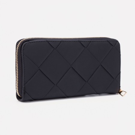 Women's wallet with lightning, black color-1