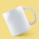 Ceramic mug "Miracle in feathers", 320 ml, white color