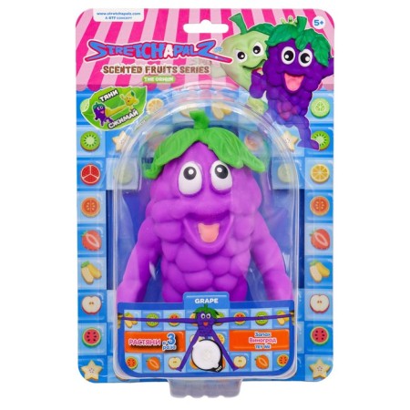 Stretchapalz Fruit figurine figure, with grape aroma, 14 cm-1
