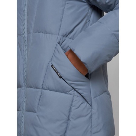 Coat insulated winter female, size 46, blue color-10