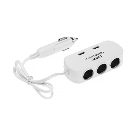 Torso cigarette lighter, 12-24 V, USB 2A, wire 40 cm