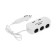 Torso cigarette lighter, 12-24 V, USB 2A, wire 40 cm