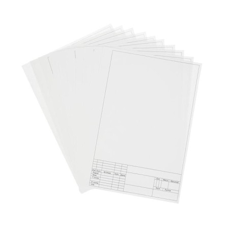 A4 drawing folder (210*297mm), 10 sheets, vertical frame, stamp, block 160g/m2-1