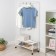Valencia 32m clothing stand, 91.5 × 30 × 162 cm, white color