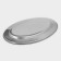 Oval tray made of stainless steel of a share, 30 × 20 cm, silver color