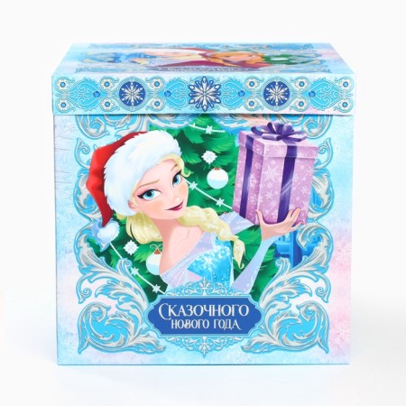 Gift Folder Fairy Tale New Year, 30x30x30 cm, cold heart-7