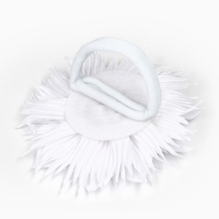 Outlet. Bant for hair on elastic band, white, 11 cm, Minnie Mouse-3