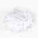 Outlet. Bant for hair on elastic band, white, 11 cm, Minnie Mouse