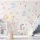Sticking plastic interior color "cute animals of safari" set 2 sheets 30x90 cm