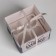 Capcake box, confectionery packaging, 4 cells “Gift for you”, 16 x 16 x 10 cm