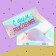 Money envelope "Happy Birthday", holography, 16.5 x 8 cm
