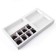 Folding box under 8 sweets + chocolate, white, 17.7 x 17.8 x 3.8 cm
