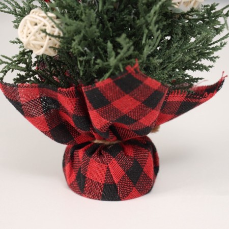 Christmas tree decor "with berries and balls, in the bag" 27x10 cm-2