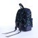 Baby backpack on a zipper, an outer pocket, a reflective strip, black color