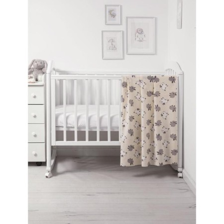Fleet “Rabbits” plaid, size 100x118 cm, beige color-1