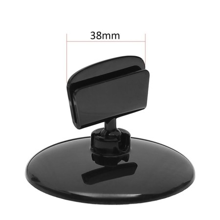 Caulic holder on a round stand, plastic, d = 5 cm, h = 3.5 cm, black color-2