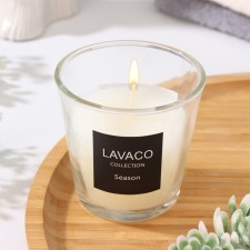 Aromatic candle in a glass 
