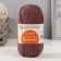 Yarn "linen" 55% linen, 45% cotton 330m/100g (377-coffee)