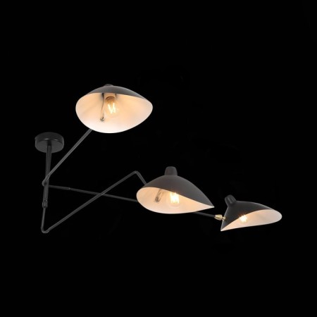 Ceiling Ceiling ST LUCE. SL305.402.03. SPRUZZO. 3x60 watts, E27, 110x110x65 cm, black color-6