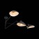 Ceiling Ceiling ST LUCE. SL305.402.03. SPRUZZO. 3x60 watts, E27, 110x110x65 cm, black color
