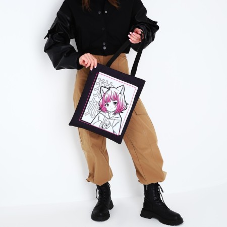 Chopper for a child for a girl without a fastener, black/white color-7